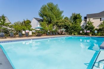 Refreshing salt water pool with sundeck